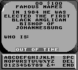 Jeopardy Platinum Edition screenshot 3 for GameBoy